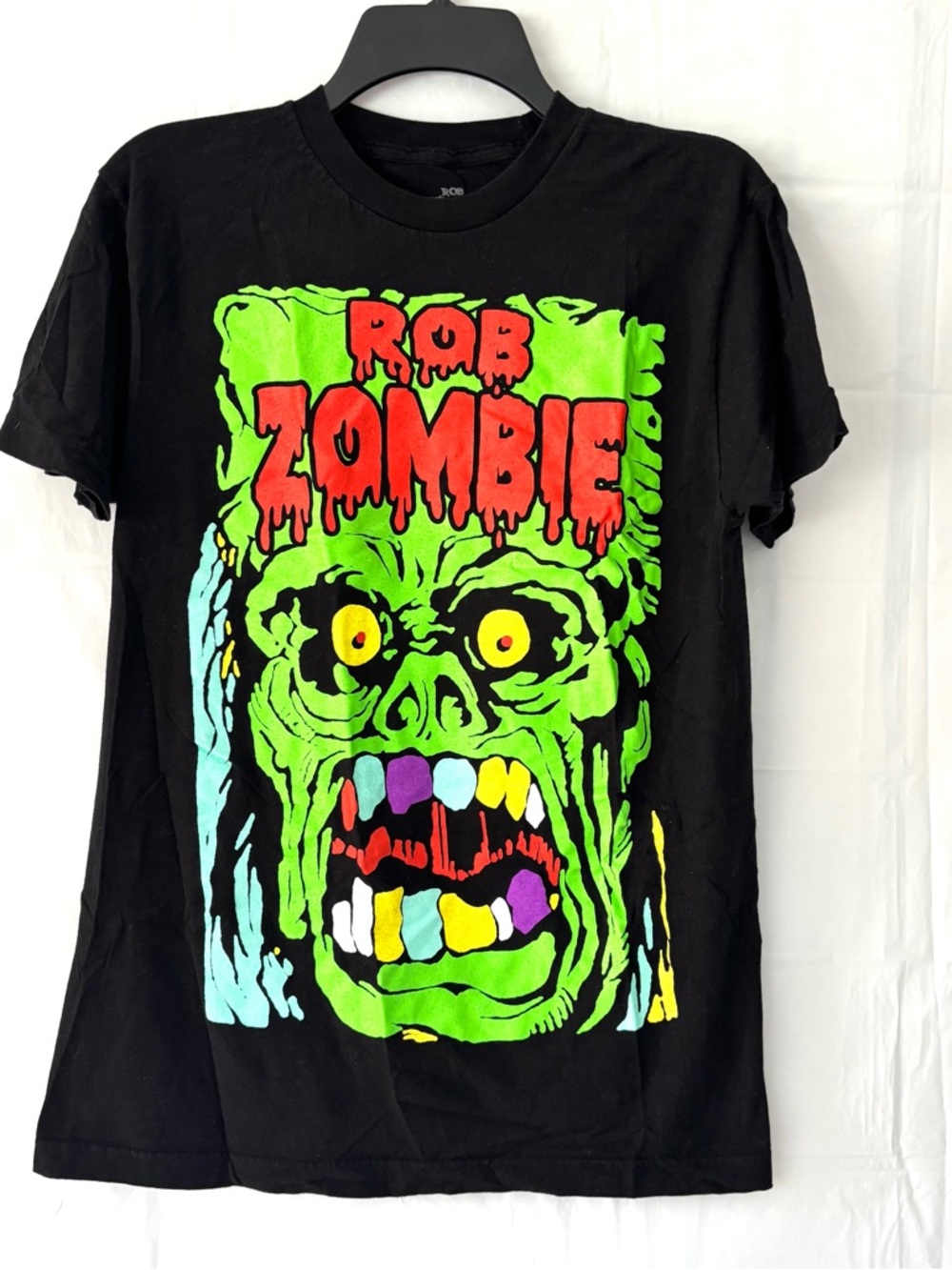 NWOT Rob Zombie Black Green 2019 Monster Yell Concert Tour 2 Sided SZ M